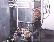 後部直膨コイル周り